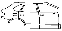 (right) Door+BC Pillar+Rear Fender+Side Skirt