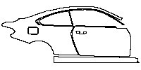 BMW 4 Series Coupe 2014 - (right) Door+Rear Fender+Side Skirt