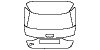 Audi A3 Sportback 2021 - Trunk Lid (with ''S3'' emblem)