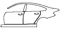 BMW 4 Series Gran Coupe 2015 - (left) Door+Rear Fender+Side Skirt