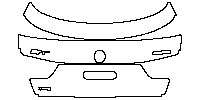 BMW 3 Series Gran Turismo 2013 - Trunk Lid (with GT, 3XXi and xDrive emblems)