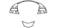 Cadillac ATS Sedan 2013 - Steering Wheel (without Forward Collision Alert button, without steering wheel heating button.)