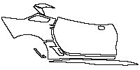 Chevrolet Corvette Z06 2015 - (right) Door+Rear Fender+Side Skirt