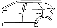 Audi Q2 Q2 2021 - (left)Door+Side Skirt+Rear Fender