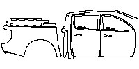 Ford Ranger (EU) Wildtrak 2016 - (right) Door+Rear Fender