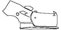 Ferrari 488 GTB 2015 - (right) Door+Rear Fender+Side Skirt (for Left Hand Drive)