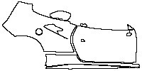 Ferrari 488 Spider 2015 - (right) Door+Rear Fender+Side Skirt (for Left Hand Drive)