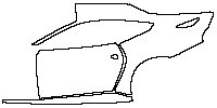 Ferrari F12 F12berlinetta 2013 - (left) Door+Rear Fender+Side Skirt (for Right Hand Drive)