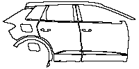 Audi Q4 e-tron SUV 2022 - (right) Door+Side Skirt+Rear Fender