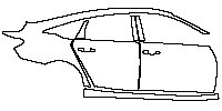 Honda Accord Exterior 2018 - (right) Door+Side Skirt+Rear Fender