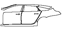 (left) Door+BC Pillar+Rear Fender+Side Skirt