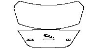 Jaguar XJ XJL 2011 - Trunk Lid (with XJL, JAGUAR and 3.0 emblem)