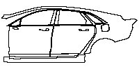 Lincoln MKZ Exterior 2017 - (left)Door+Side Skirt+Rear Fender