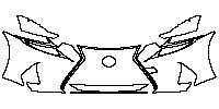 Lexus IS Sedan 2013 - Bumper+Headlamp