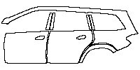 (left) Door+BC Pillar+Rear Fender