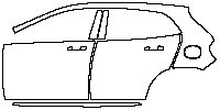 (left) Door+B Pillar+Rear Fender+Side Skirt