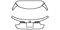Mercedes-Benz GLA AMG GLA 45 2015 - Trunk Lid (with AMG and GLA 45 emblem)