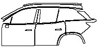 NIO ES8 Exterior 2018 - (left) Door+BCD Pillar+Rear Fender
