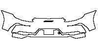 Porsche 911 Speedster 2018 - Rear Bumper (for Europe license plate frame, with ''Speedster'' emblem)