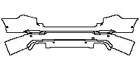 Volvo XC90 Inscription 2015 - Rear Bumper (with bumper cover)