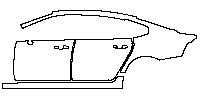 Volvo S90 Extended Wheelbase 2017 - (left) Door+Rear Fender+Side Skirt