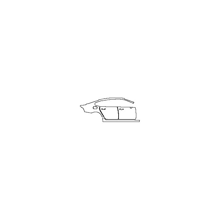 Volvo S90 Extended Wheelbase 2017 - (right) Door+Rear Fender+Side Skirt