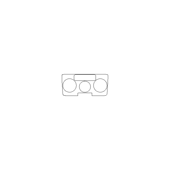 Volkswagen Beetle Interior 2013 - Climate Control Panel (for manual only)