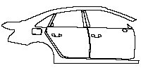 Audi A4 A4 Saloon/Sedan 2017 - (right) Door+BC Pillar+Rear Fender+Side Skirt