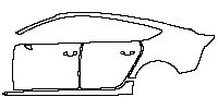 Audi A7 A7 Sportback 2012 - (left) Door+Rear Fender+Side Skirt