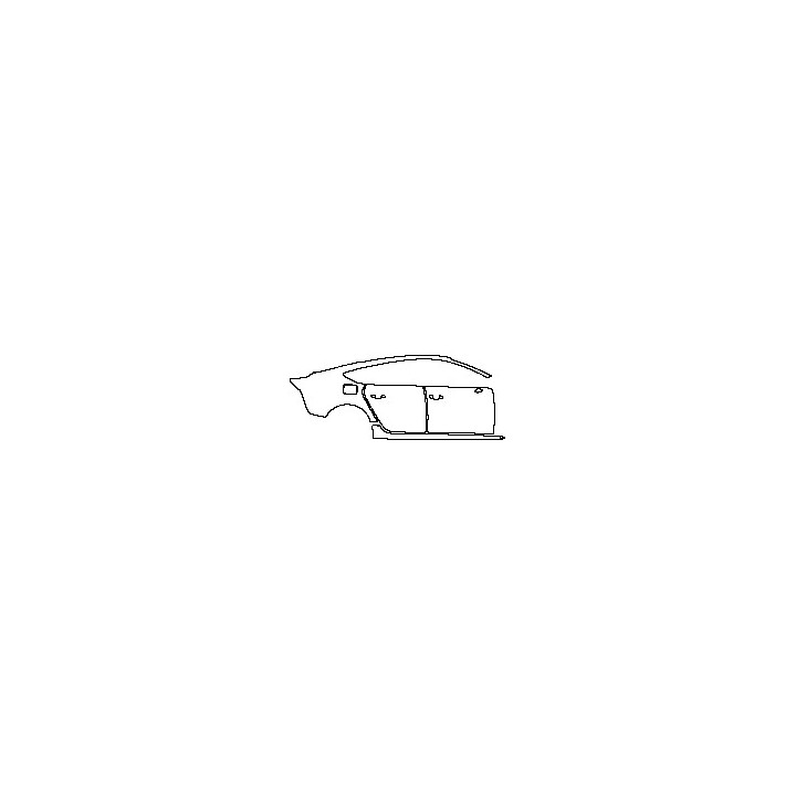 Audi A7 A7 Sportback 2012 - (right) Door+Rear Fender+Side Skirt