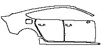 Audi A7 A7 Sportback 2012 - (right) Door+Rear Fender+Side Skirt