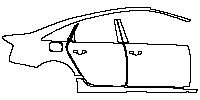 Audi A6 A6 2012 - (right) Door+BC Pillar+Rear Fender+Side Skirt