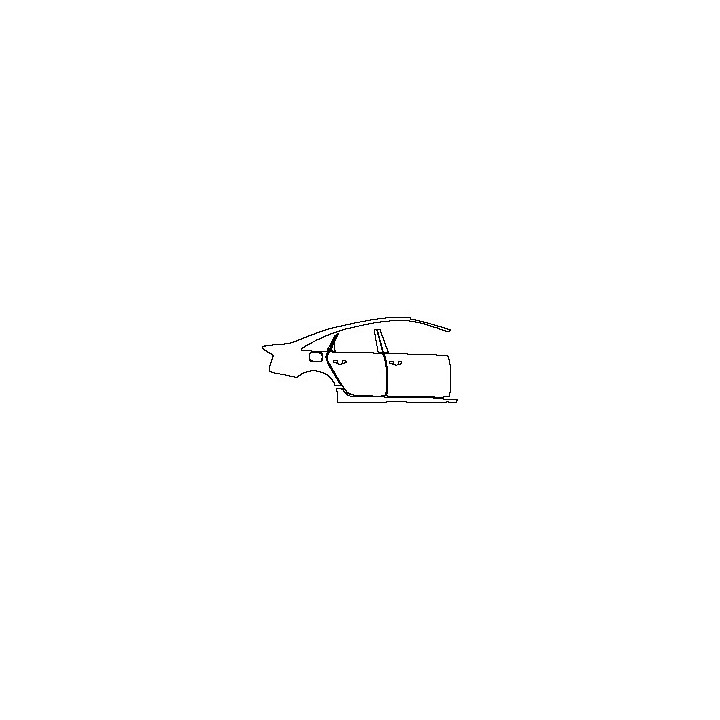 Audi A6 A6 2012 - (right) Door+BC Pillar+Rear Fender+Side Skirt