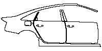 (right) Door+BC Pillar+Rear Fender+Side Skirt