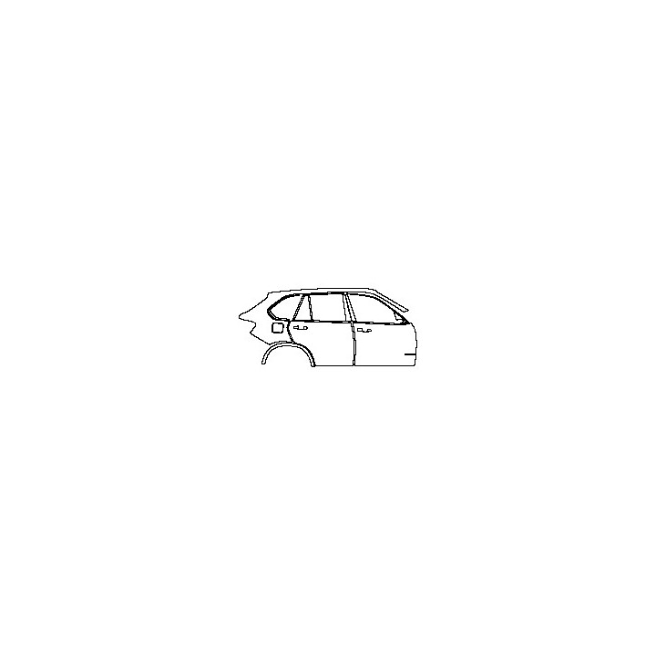 BMW X5 Standard Wheelbase 2014 - (right) Door+B Pillar+Rear Fender (with xDrive ##i emblem on front door)