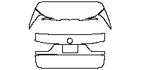 BMW X5 X5 M 2015 - Trunk Lid (without model emblem)