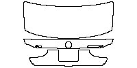 BMW 7 Series Exterior 2009 - Trunk Lid (with xDrive and M Sport emblems)