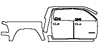 RAM Trucks 1500 TRX Exterior 2021 - (right) Door+Rear Fender+Side Skirt (with [RAM] emblem on the front door)