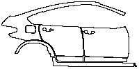 BMW X4 M Sport 2014 - (right) Door+Rear Fender+Side Skirt