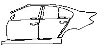 BMW 3 Series Sedan 2014 - (left) Door+B Pillar+Rear Fender+Side Skirt (for Left Hand Drive)