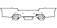 BMW 3 Series Sedan 2014 - Rear Bumper