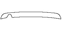BMW 3 Series Sedan 2012 - Lower Rear Bumper (with single exhaust on the left)