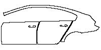 BMW 6 Series M6 2012 - (left) Door+Rear Fender