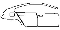 BMW 6 Series M6 2012 - (right) Door+Rear Fender