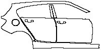 BMW 1 Series Exterior 2015 - Right Door+B Pillar+Rear Fender+Side Skirt