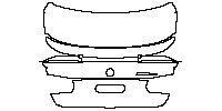 BMW 3 Series Sedan 2018 - Trunk Lid (with M3 CS emblem)