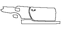 BMW 6 Series M6 2012 - (right) Door+Side Skirt+Rear Fender