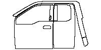 Ford F-150 Raptor 2017 - (left) Door+B-pillar