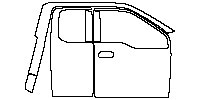 Ford F-150 Raptor 2017 - (right) Door+B-pillar