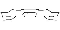 Ford Mustang Fastback 2015 - Rear Bumper (with Plastic Lower Splitter)